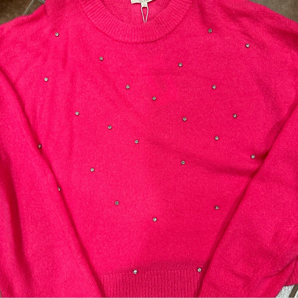 Chelsea & Violet Rhinestone Sweater - Picture 6 of 7